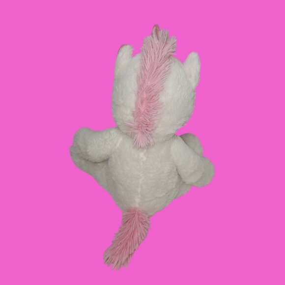 Homerbeat Kids White Polyester Fiber Unicorn Plush Stuffed Animal 15"H - Picture 2 of 7